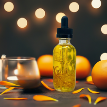 Load image into Gallery viewer, Body Oil - Sweet Orange & Patchouli - Made with Argan Jojoba oils and infused with Calendula petals