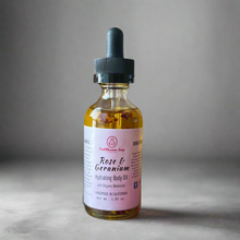 Load image into Gallery viewer, Body Oil - Rose Geranium - Made  with Argan and Jojoba Oils
